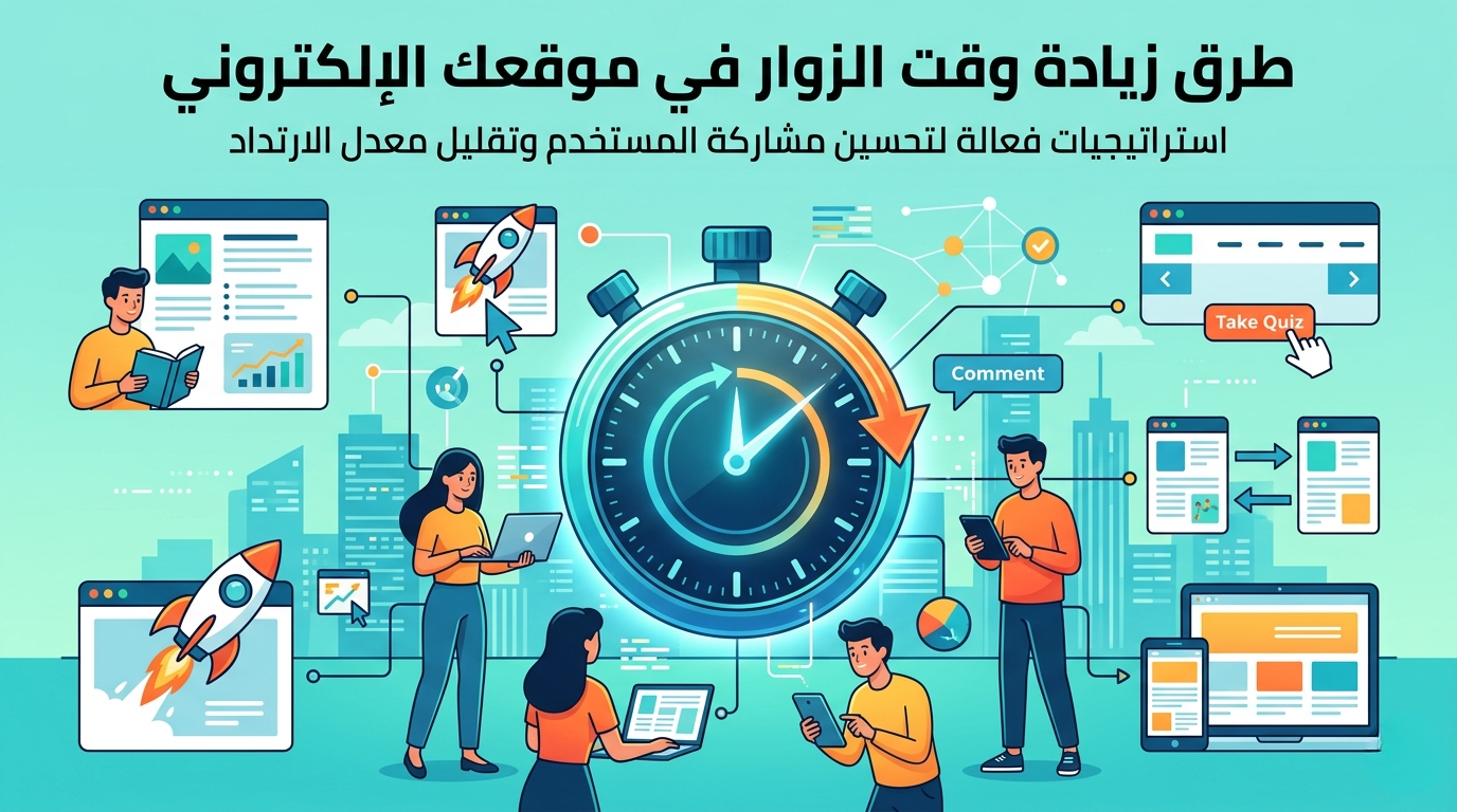طرق زيادة وقت الزوار-